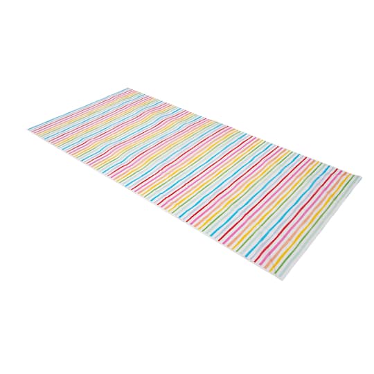 12 Pack: 108&#x22; Rainbow Plastic Table Cover by Celebrate It&#x2122;